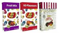 Конфеты Jelly Belly коробка Fruit Mix 35 гр. + 10 вкусов 35 гр. + Гарри Поттера Bertie Bott's 35 гр. (3 шт.)