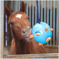 Игрушка для лошади денниковая SHIRES "Carrot Ball", голубой (Великобритания)
