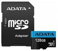 Карта памяти 128GB ADATA AUSDX128GUICL10A1-RA1 MicroSDXC Class 10 UHS-I A1 100/25 MB/s (SD адаптер)