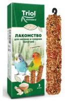 Лакомство Triol Standard для мелких и средних попугаев с кунжутом (уп. 3 шт), 80г