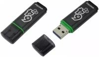 Флеш-диск 64 GB SMARTBUY Glossy USB 3.0, тёмно-серы, SB64GBGS-DG