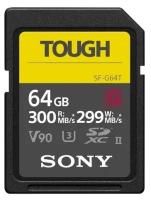 Карта памяти Sony Tough SDXC 64GB UHS-II U3 V90 R300/W299MB/s (SF-G64T)