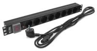 Блок розеток Lanmaster TWT-PDU19-10A8P-3.0 черный 8 розеток 3 м