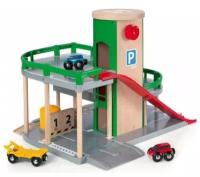 Игровой набор Brio 33204 Парковка для машин деревянной железной дороги