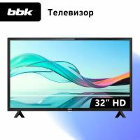 LED телевизор BBK 32LEM-1030/TS2C черный, 32", HD Ready