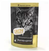 Влажный корм Tasty для кошек курица в желе 85г