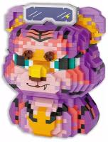 Конструктор LOZ Фиолетовый тигр 1070 деталей NO. 8117 Purple Tiger Micro Block