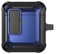 Чехол WiWU Mecha AirPods Case для AirPods 1 / 2 Black + Blue