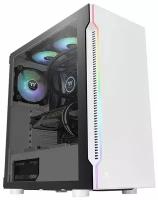 Thermaltake Корпус Thermaltake H200 TG Snow RGB белый без БП ATX 1x120mm 2xUSB3.0 audio bott PSU