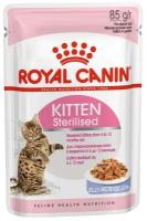 Влажный корм Royal Canin Kitten Sterilised для котят кусочки в желе в паучах - 85 г