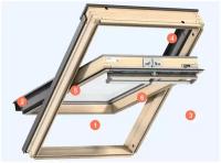 Мансардное окно VELUX GZL 1051 CK02 55x78 Thermo Technology