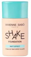 Vivienne Sabo Матирующий тональный крем/ Mattifying foundation/ Fond de teint Matifiant "Shakefoundation matt" тон 03