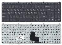 Клавиатура (keyboard) MP-08J46SU-430 для ноутбука DNS C5500, W765K, W76T, Clevo K107, B5120, B5121, C4500, C4800, черная без рамки, широкий Enter