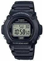 Наручные часы CASIO Collection W-219H-1A, серый, черный