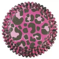 Капсула 5 см. Розовый леопард Wilton 415-0749, 36 шт