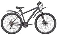 Велосипед горный дисковый 27.5" рост 150-165см 21 скорость черный рама 16" MTB велик взрослый мужской женский подростковый раш велоспорт хардтейл hardtail SHIMANO скоростной 27,5 27 RUSH HOUR RX 705