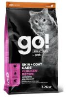 GO! Для котят и кошек с цельной курицей, фруктами и овощами (GO! SKIN + COAT Chicken Recipe for Cats), 7.26 кг