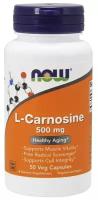 Карнозин NOW Foods L-Carnosine 500 mg 50 растительных капсул