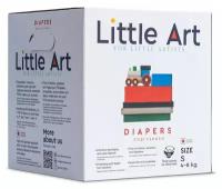 Детские подгузники Little Art, размер S, 4-8 кг