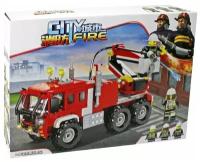 Конструктор пожарные "Спасательная машина, стреляет водой, 256 деталей 9275049