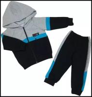 Комплект одежды Светлячок-С, размер 104-110, серый, синий