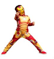 "Железный человек" костюм с мышцами, размер L, рост 130-140 см