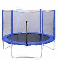 Каркасный батут DFC Trampoline Fitness 6FT-TR-LG с сеткой 183х183х215 см, голубой