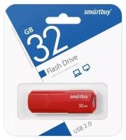 Память USB 32Gb Smart Buy Clue красный 2.0 (SB32GBCLU-R)