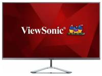 Монитор Viewsonic 32" VX3276-MHD-3 IPS, 1920x1080, 4ms, 250cd/m2, 178°/178°, 80Mln:1, HDMI, DP, 75Hz, колонки, Frameless, Tilt, VESA, Silver Black (VX3276-MHD-3)