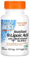 Doctor's Best, Stabilized R-Lipoic Acid with BioEnhanced Na-RALA, 200 mg, 60 Veggie Caps