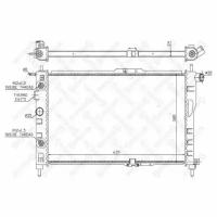 Радиатор системы охлаждения без AC АКПП Daewoo Nexia 1.5 94, 1025325SX STELLOX 10-25325-SX