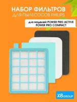 Набор фильтров для пылесосов Philips PowerPro Active и PowerPro Compact