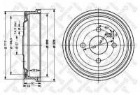 Тормозной барабан STELLOX 60253605SX