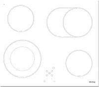Электрическая варочная панель Korting HK 62051 BW