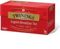 Чай черный Twinings "Englisg Breakfast Tea" 25 пакетиков, 50 г (из Финляндии)