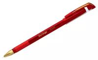 CBp_07502 Ручка шариковая Berlingo "xGold" красная, 0,7мм, игольчатый стержень, грип