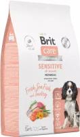 Сухой корм для собак всех пород Brit Care Dog Adult Sensitive Metabolic, улучшенный обмен веществ, с морской рыбой и индейкой 12 кг