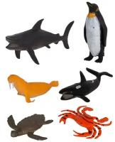 Набор фигурок Морские животные 6 штук (2015B)