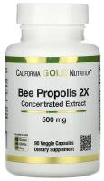 California Gold Nutrition Bee Propolis 2X Concentrated Extract вег.капс., 500 мг, 90 г, 90 шт