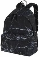 Рюкзак BRAUBERG универсальный, сити-формат, «Black marble», 20 литров, 41x32x14 см, 270790 1 шт