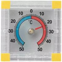 Термометр оконный биметаллический, крепление на липучку, диапазон от -50 до +50°C, ПТЗ, ТББ В комплекте: 3шт