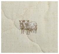 Подушка (шерсть овечья/смесовая ткань) 70х50 Прямоугольная