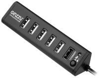GINZZU Концентратор USB 3.0 GINZZU GR-315UB 1 х USB 3.0 6 x USB 2.0 черный