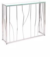 Столик туалетный 1022-CS clear серебряный AllConsoles 100x25x80