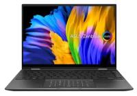 Ноутбук ASUS ZenBook 14 Flip OLED UN5401QA-KN219 90NB0V31-M00AL0 (AMD Ryzen 7 5800H 3.2GHz/16384Mb/1Tb SSD/No ODD/AMD Radeon Graphics/Wi-Fi/Cam/14/2880x1800/DOS)