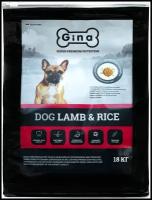 GINA DOG LAMB & RICE для взрослых собак с чувствительным пищеварением с ягненком и рисом 01616 (18 кг)