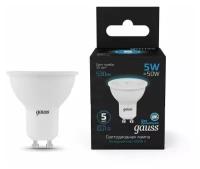 Светодиодная лампа Gauss MR16 5W 530lm 6500K GU10 LED 1/10/100