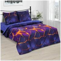 Комплект постельного белья АртПостель, «Мерцание» 2 спальный, фиолетовое, абстракция