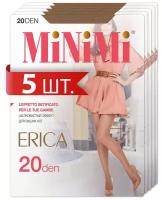 Колготки MiNiMi Erica, 20 den, 5 шт., размер 5XL, бежевый