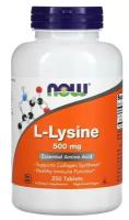 NOW L-Lysine 500 mg 250 таб